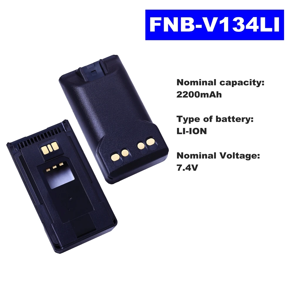 

7,4 В, 2200 мАч, литий-ионная батарея для стандартной рации Vertex EVX531/534/539, двусторонняя радиосвязь