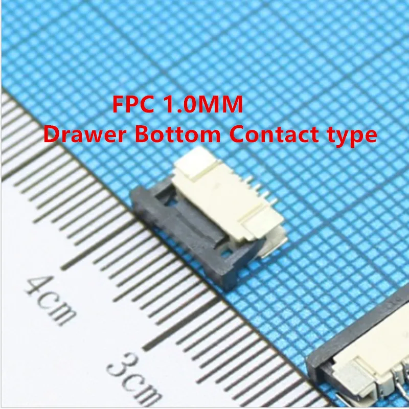 10 шт./лот гнезда соединителя FPC 1 0 мм ящик нижний контактный Тип 4P 5