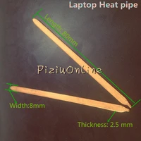 1pcslot yt256 flat copper heat pipe 8082 5mm laptop cpu gpu video card heat sink diy oblate tube heatpipe free shipping