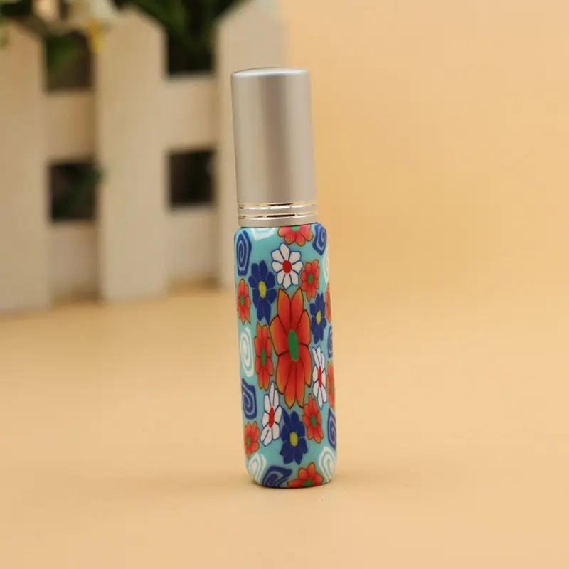 50 шт./лот оптовая продажа 8 мл Parfum насос Полимерная глина стеклянная Пустая