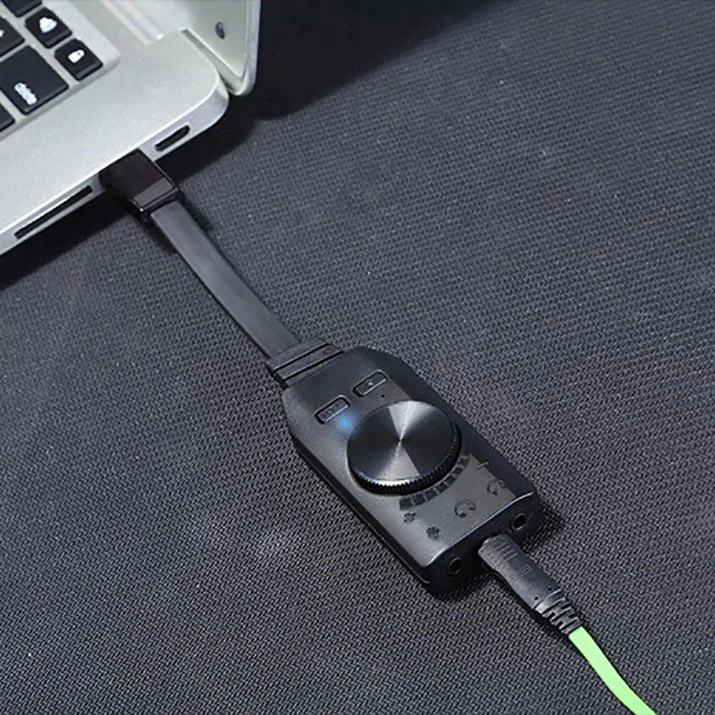 GS3 7,1 канал USB Внешний ПК ноутбук телефон игровая звуковая карта регулятор громкости 2019NEW