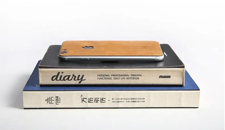 Натуральная кожа выдалбливают полный задний стикер кожи для iPhone 7 Высокое качество для iPhone 8 7 6 6s plus наклейка прочный протектор