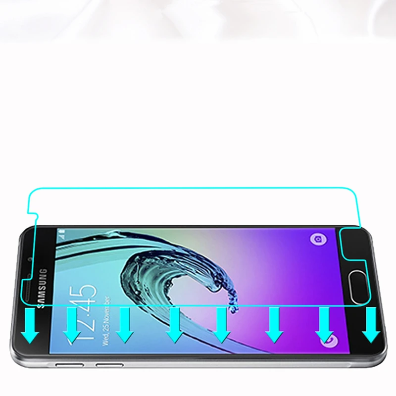Закаленное стекло для Samsung A3 2016 защитный экран смартфон закаленное 9H на