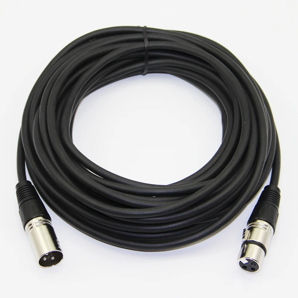 Кабель Bochara XLR штекер-гнездо M/F для микрофона микшер материал TPE + OFC медь 1 м 8 3 5 10 15 20