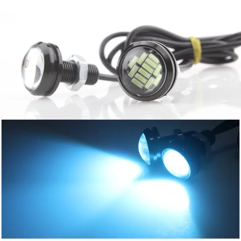 2 шт. автомобильная лампа с орлиным глазом 23 мм 4014 12SMD DC12V 15 Вт Eagle Eye светодиодная