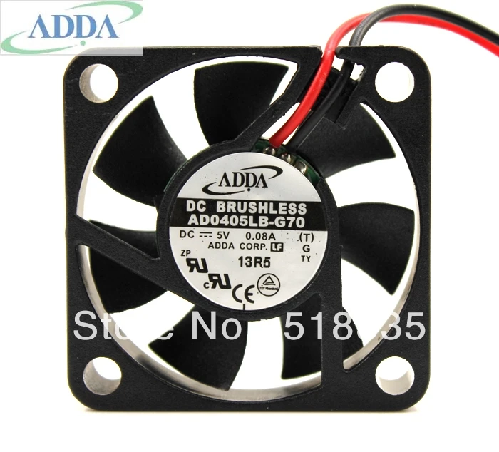 Для вентилятора ADDA AD0405MB G70 40X40X10MM 4 см 40 мм 4010 шарикоподшипник 5В 4800 об/мин|fan
