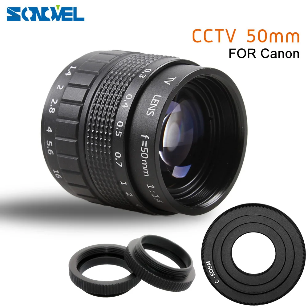 50 мм F1.4 CC объектив для ТВ фильмов C Mount макрокольцо Canon EOS M M2 M3 M5 M6 M10 беззеркальная