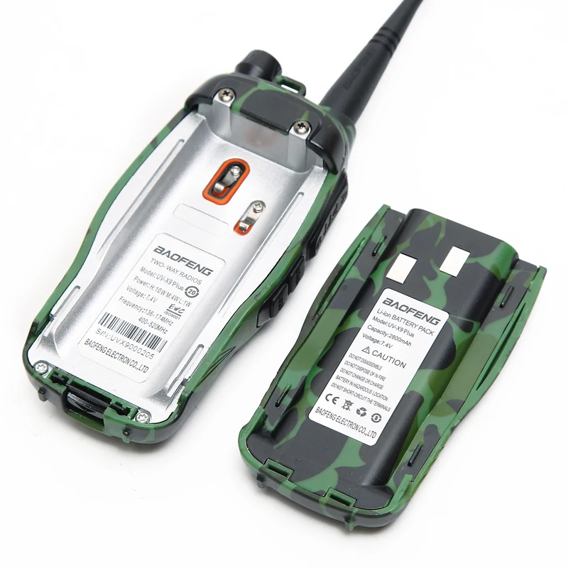 Baofeng UV X9 Plus Tri Power 10 Вт/4 Вт/1 Вт Мощный 2 PTT VHF UHF Daul Band 134 174/400 520 МГц км радиус действия