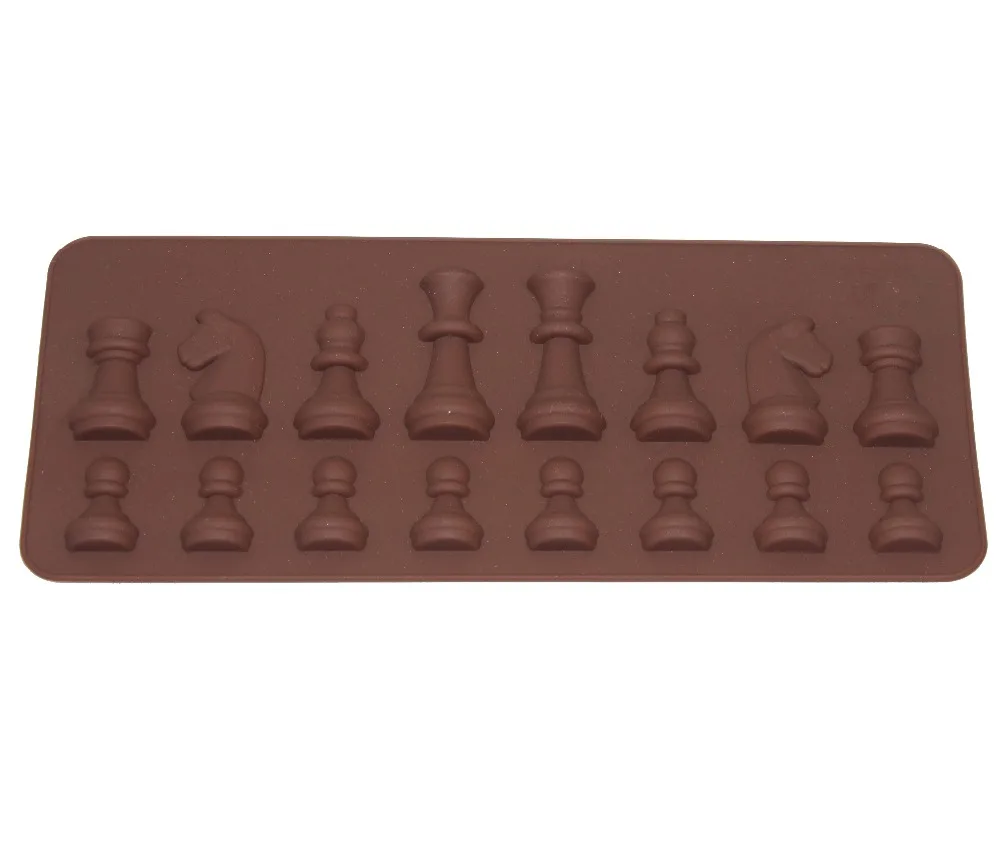 15 полости силиконовой Ice Cudes Кухня торт Decoracion инструменты международного шахматы