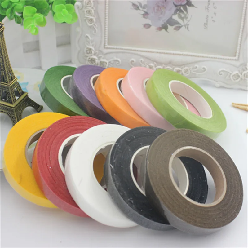 

Diy hand wreath material color wrinkle tape green tape tattoo tape paper rattan material 1pcs