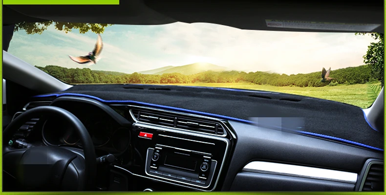Для Honda City 2014 2018 крышка приборной панели коврик солнцезащитный Коврик доски