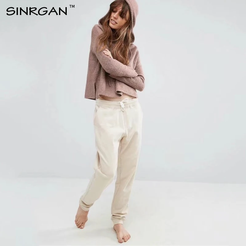 SINRGAN pullovers winter autumn women sweather hooded Casual style Long sleeve thick sweater coat tops knitted female | Женская одежда