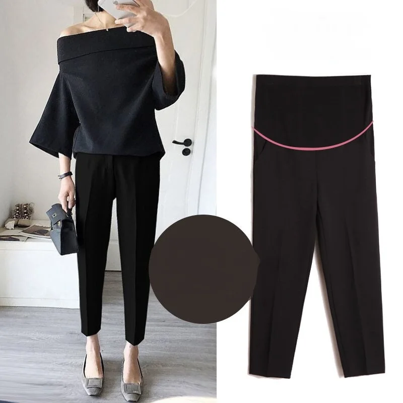 Эластичные Брюки для беременных легкие повседневные брюки Одежда Комбинезоны |