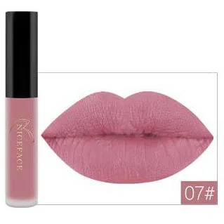 07 BearPaw beauty, женская помада, стойкая, водостойкая, матовая, жидкая губная помада с увлажняющим действием, бархатный блеск для губ, блеск для губ, тинт для губ - Цвет: 07