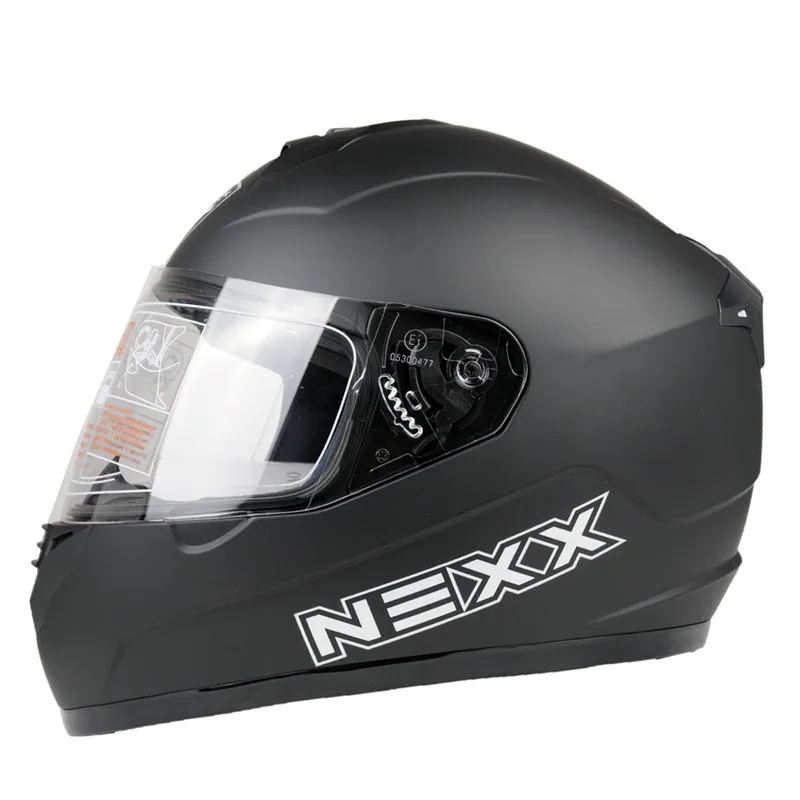Шлемы NEXX moto rcycle шлем картинг гонки полный шлем флаг шлемы moto casco capacete moto queiro - Цвет: Matt black
