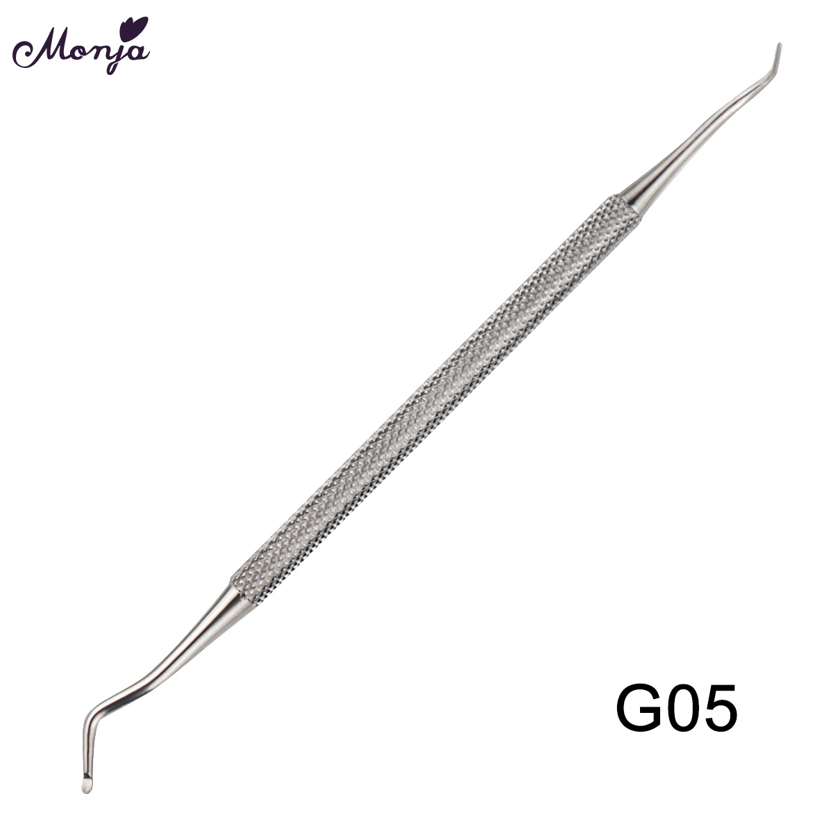 G05 Monja, двойной конец, для ногтей, подтяжка, нержавеющая сталь, корректор буйона, для чистки ног, уход за вросшим крючком, инструмент для педикюра - Цвет: G05