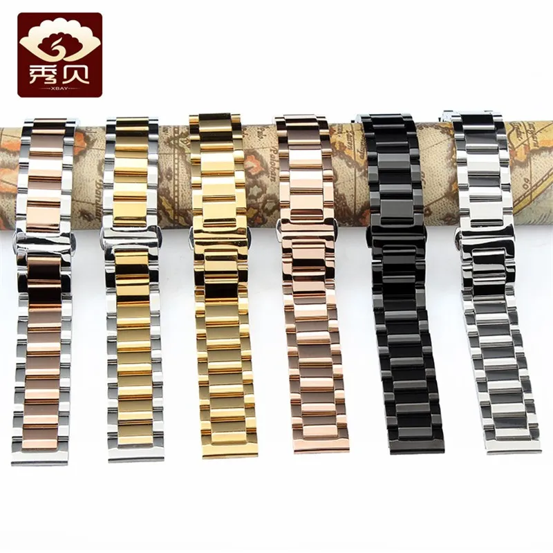 Ремешок из нержавеющей стали для наручных часов прямой конец 2 tond 18 мм 20 21 22 23 24