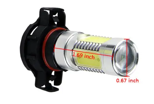 2pcs HID White 7.5W H16 5202 4 COB LED Projector Bulbs For Fog Lamp Daytime Light | Автомобили и мотоциклы