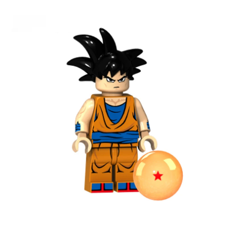 Legoing Dragon Ball Аниме фигурки Z Son Goku Vegeta Violett Krillin строительные блоки мультфильм