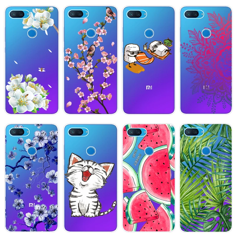 Чехол для Xiaomi mi 8 Lite 6 26 дюймов чехол мягкая задняя крышка из ТПУ телефона