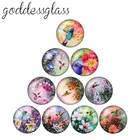 Модная Бабочка Стрекоза Птицы Животные 10 шт. 12 мм18 мм20 мм25 мм круглая фотография стекло кабошон демонстрация плоская задняя часть комплектующие для изготовления