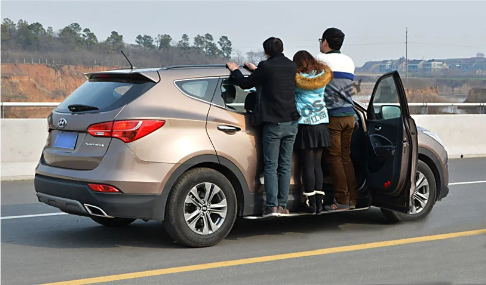 Для hyundai Santa Fe ix45-2013 ходовые доски Авто боковой шаг бар педали Высокое качество абсолютно дизайн Nerf Bars