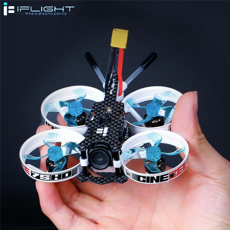 Квадрокоптер iFlight CineBee 75HD 2S Whoop RC Multirotor FPV гоночный Дрон с sucex mirco F4 12A 200mW Turtle V2 HD PNP