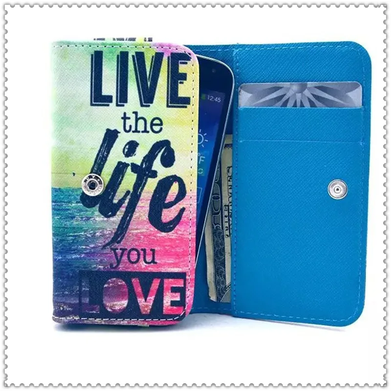 2016 Hot Sale PU Leather Protection Phone Case With 20 Painting And Card Wallet For Celkon Campus Colors A42 Pro |