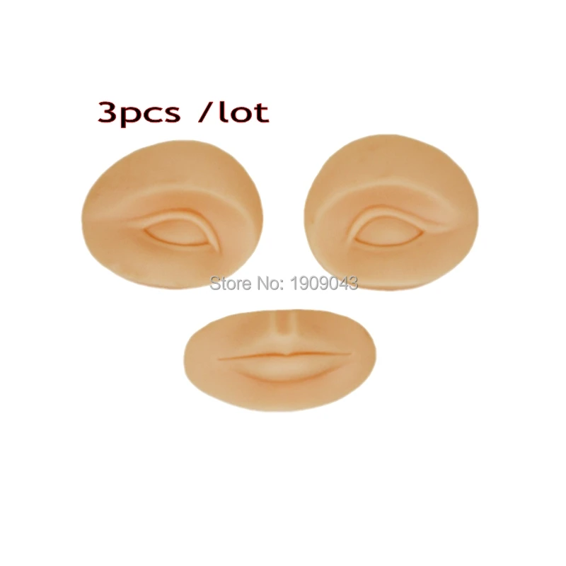Бесплатная доставка 3d манекен для перманентного макияжа сменный кожи 2 глаз и 1