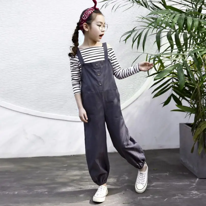 Комбинезон для маленьких девочек модель 2019 года весенний Модный комбинезон в