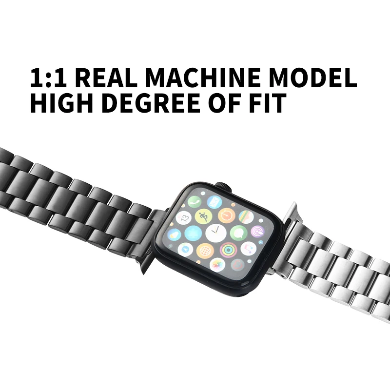 Ремешок из нержавеющей стали для Apple Watch Band Series 3/2/1 38 мм 42 металлический спортивный