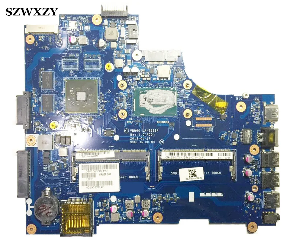 Высококачественная материнская плата для ноутбука Dell 15R 5537 3537 серии VBW00 LA-9981P DP/N