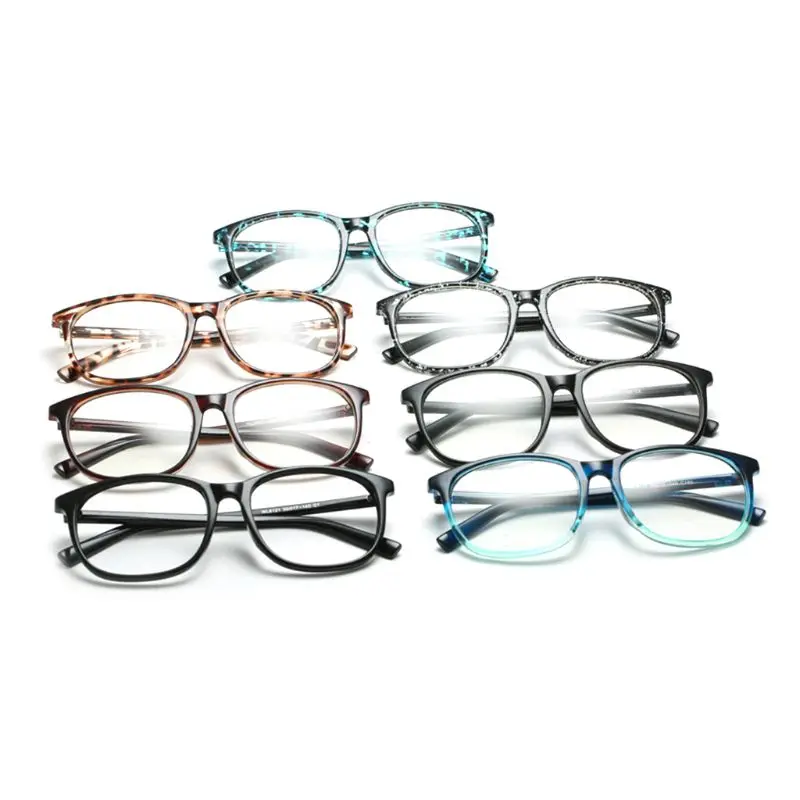 Простые ретро очки в оправе прозрачные линзы для мужчин и женщин