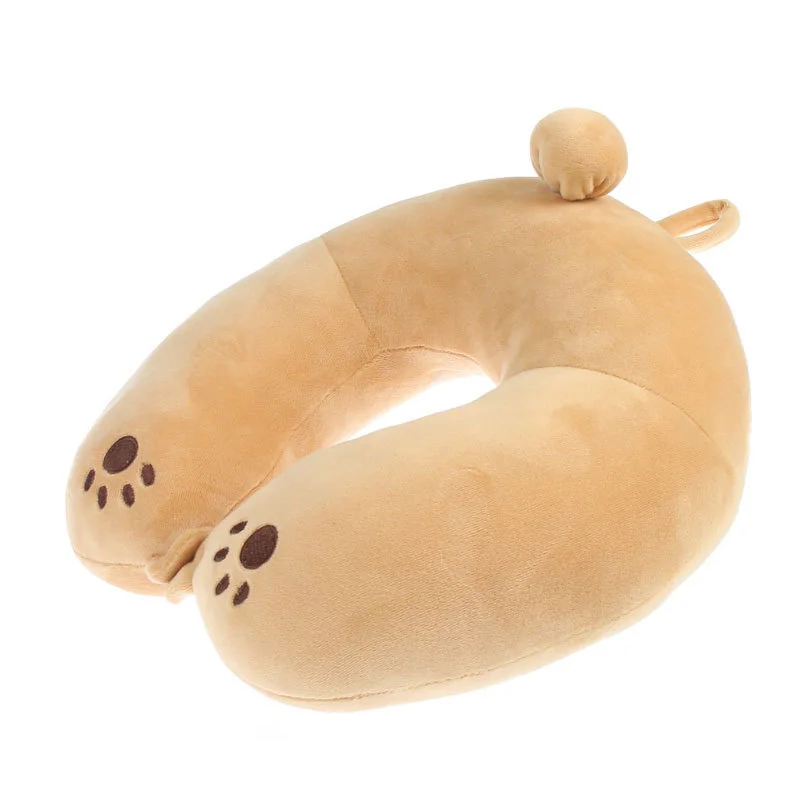 Khaki Neck pillow Дорожная подушка для шеи u-образная унисекс подушка для шеи самолет офисная подушка для обеда подушка для шеи аксессуары для путешествий - Цвет: Khaki Neck pillow