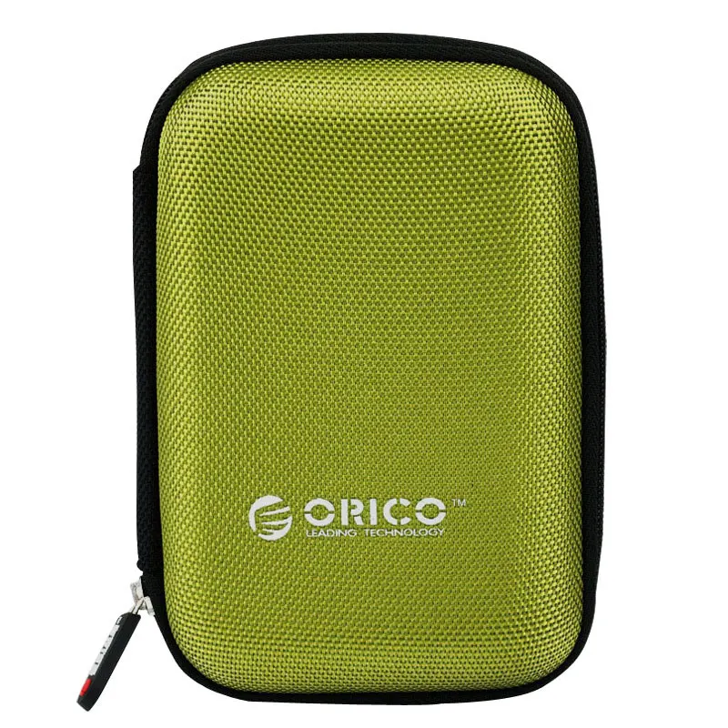 ORICO 2,5 дюймов HDD& SSD защитная сумка нейлоновая сумка с молнией-застежкой Мини Внешний Аккумулятор Чехол электронный органайзер чехол для переноски - Цвет: GREEN