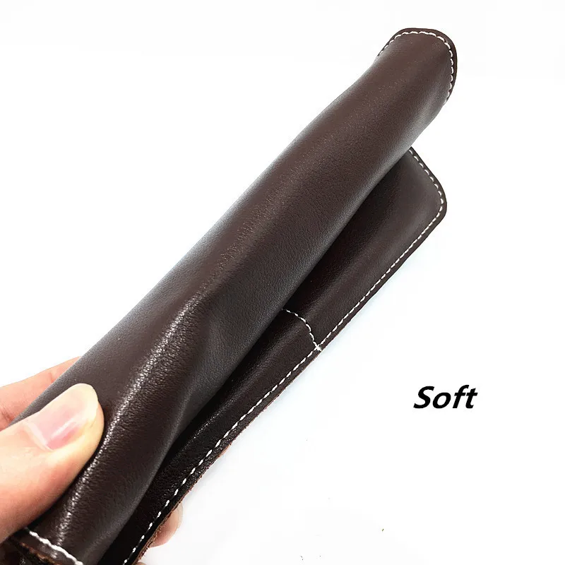 Кошелек для карт из натуральной кожи мужской Гладкий Мягкий Кожаный клатч