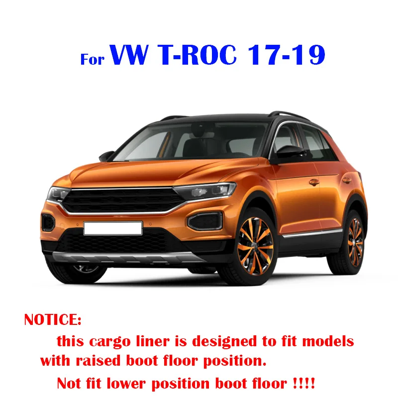 Для VW T Roc ROC TRoc 2017 2018 2019 верхняя подкладка для багажника коврик напольный ковер