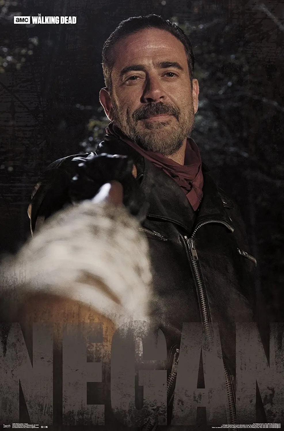 Домашний декор Ходячие мертвецы Negan-Silk художественный плакат Наклейка на стену