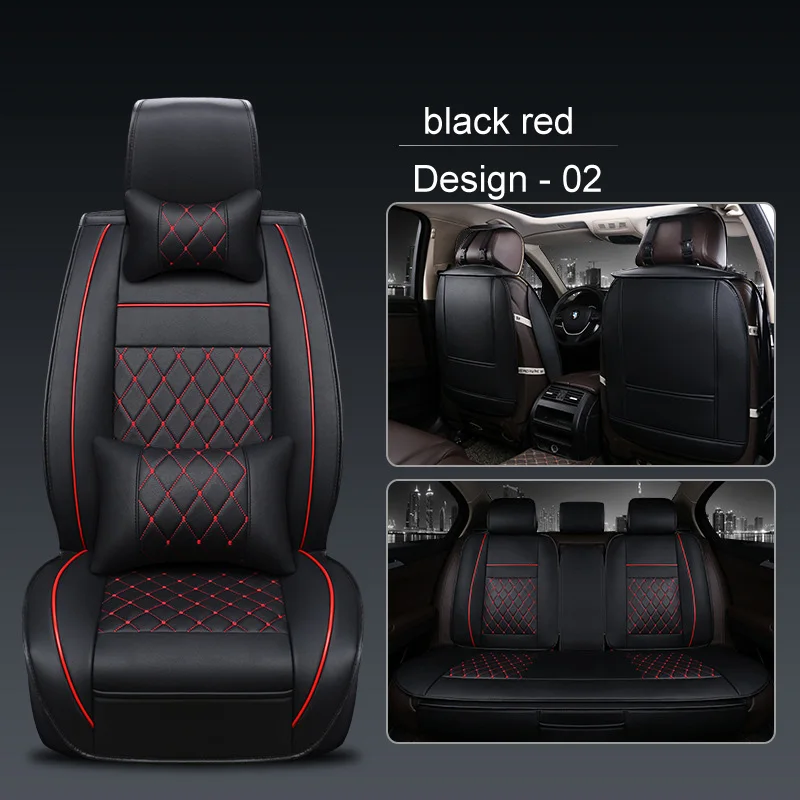 (Передняя + задняя) роскошные кожаные чехлы для автомобильных сидений Toyota Corolla Camry