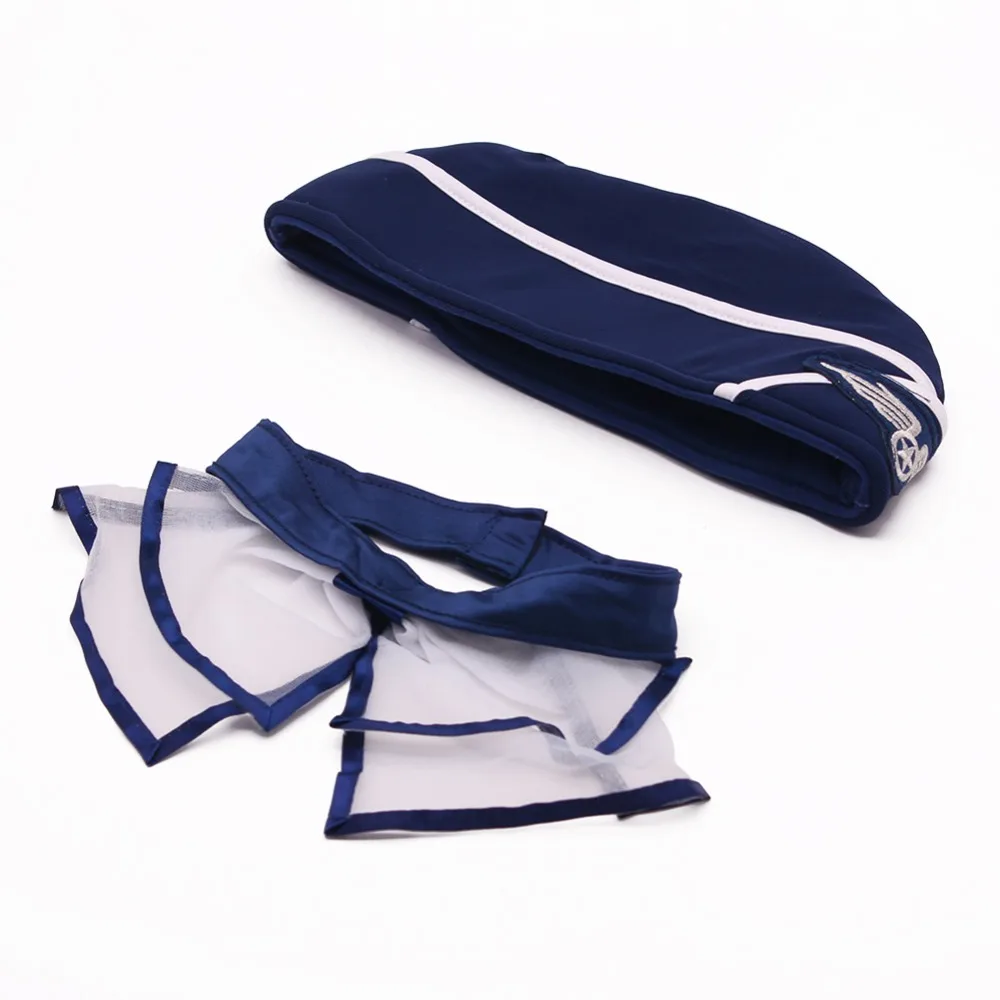 7 шт./компл. сексуальный женский костюм моряка комплект нижнего белья синего