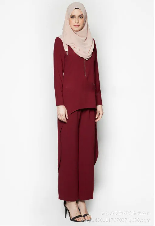 Три цвета Сингапур малазийский модный смокинг костюм женская мусульманская