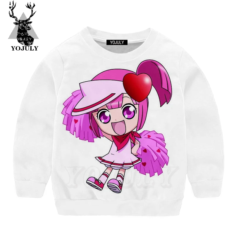 YOJULY Kawaii Чара-хранители Harajuku 3d Печать Дети толстовка для мальчиков и девочек подростков новая одежда Топ аниме печати с длинными рукавами SW13