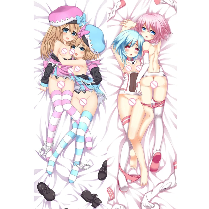 

hot japanese anime body pillow cover cases Hyperdimension Neptunia pillowcase 50X160cm 2Way Double-sided