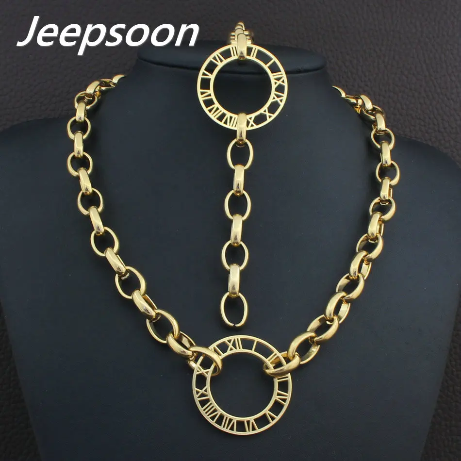 Комплект из колье и браслета нержавеющей стали | Украшения аксессуары