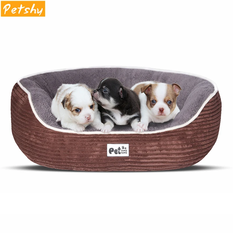 Petshy ПЭТ Кот, собака кровати коврики мягкие плюшевые кошки диван гнездо зима теплая подушка Водонепроницаемый маленький средний большой собаки дом пещера