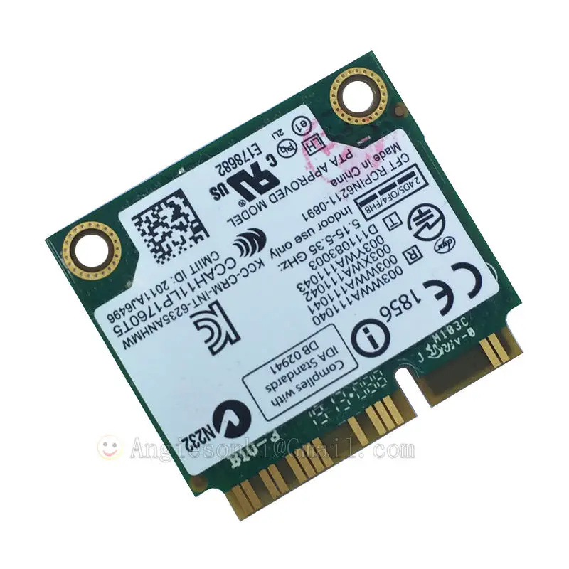 6235ANHMW 802.11n Беспроводная + BLUETOOTH 4 0 WiFi мини PCI-E карта 2 4/5 ГГц для intel centrino advanced-n 6235 WLAN |
