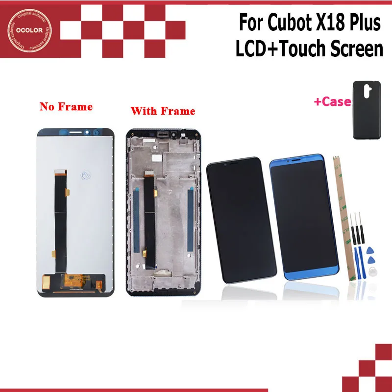 Ocolor для Cubot X18 Plus ЖК дисплей и сенсорный экран + рамка 5 99 ''+ Инструменты клей