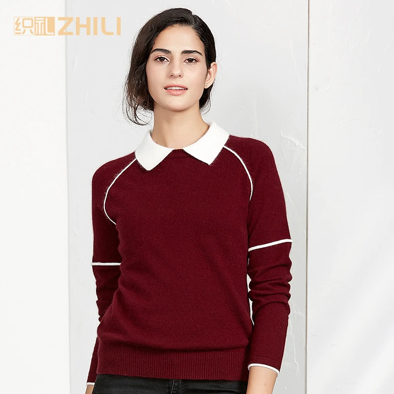 

100% Pure Cashmere Sweaters Women Winter Warm Pullovers 2017 New Hot Sale O-neck Sweater Standard Pullover for girls
