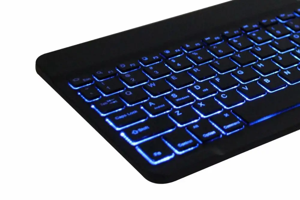 

FULAIKATE For Apple iPad Pro 10.5 Bluetooth Wireless Keyboard For iPad Air 10.5" Foldable Silk Flip Case Colors LED Stand Funda
