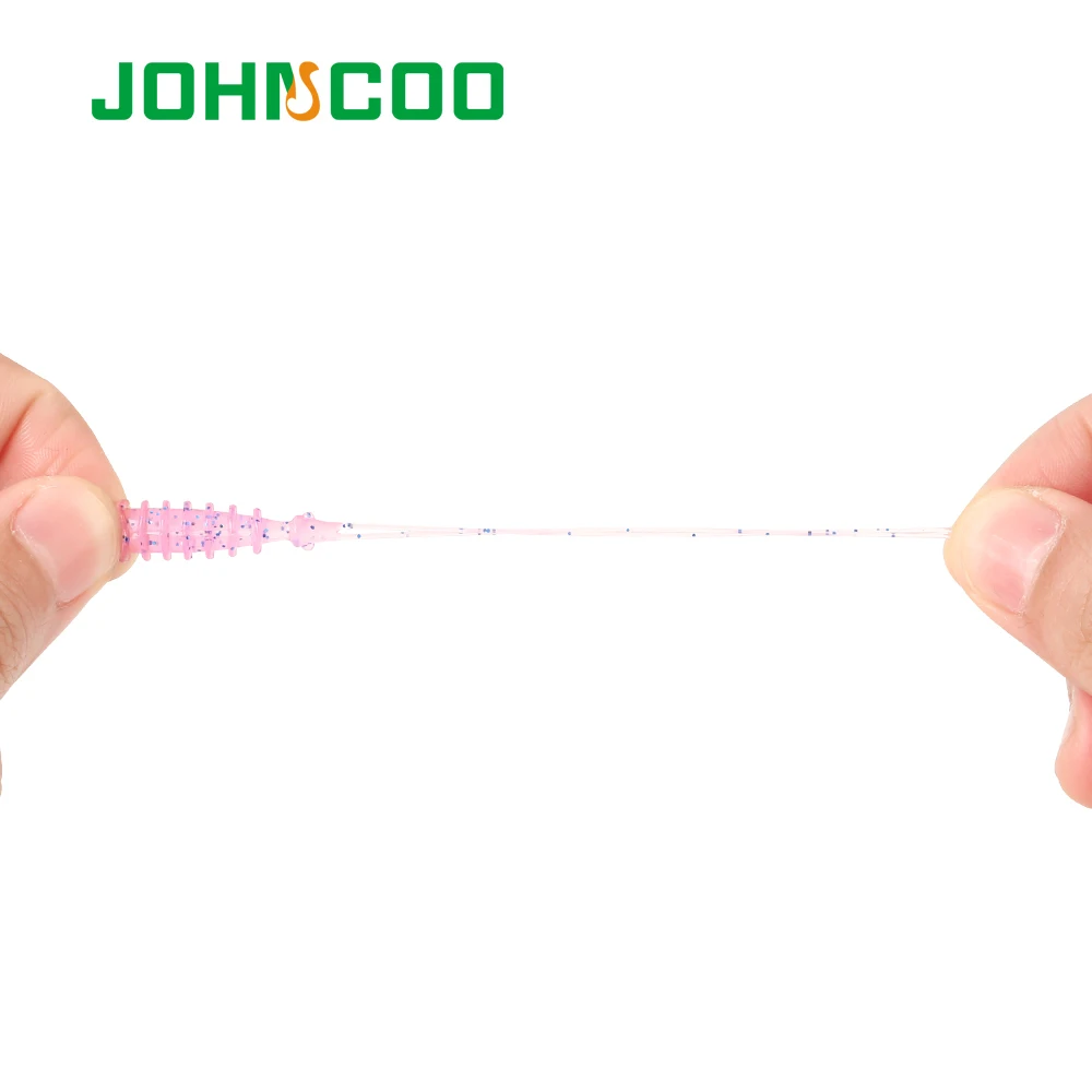 JOHNCOO 20 шт. плавающая приманка для рыбалки, Мягкая наживка 48 мм, 0,44 г, ТПР, мягкий червь, плавающая приманка, джиг-голова, искусственный червь